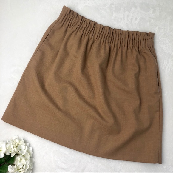 J. Crew Factory Dresses & Skirts - J. Crew Camel Paperbag Skirt
